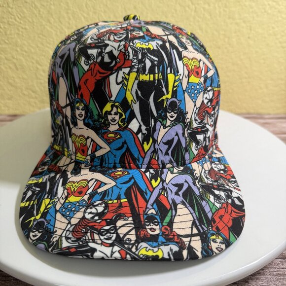DC Comics Superwomen Baseball Cap Snap Adjustable Back New Other - Picture 1 of 9